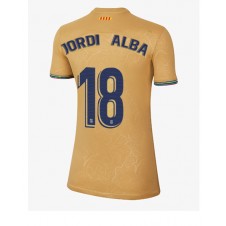 Barcelona Jordi Alba #18 Bortedrakt Kvinner 2022-23 Kortermet
